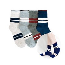 바보사랑 (당일출고) 남성 단가라 중목양말 10켤레.삭스팡(무료배송)