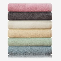 송월타월 130g 라이트무지(5매), 분홍색, 1set