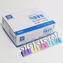 사무용품 더블클립 4가지 특대 대 중 소, 1박스