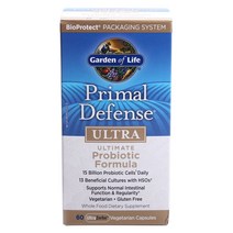 가든오브라이프 프라이멀 디펜스 울트라 프로바이오틱 유산균 베지테리안 캡슐, 60개입, 1개
