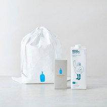 일본 블루보틀커피 마이너 피규어 오트 밀크 1000ml 커피 4g X 5 전용 에코백 세트