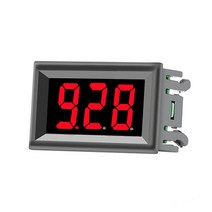 DC 3.5-30V 디지털 자동차 전압계 레드 블루 그린 12 V 24V 바이크 오토바이 차량 LED 디스플레이 전압 테스터, 01 Red_02 2-Lines-5-120V
