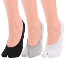 F Flammi No Show Socks 여성용 타비 양말 미끄럼 방지 플립플롭 로우 컷 스니커즈 로퍼 보트 슈즈 화이트. 미디엄 177947