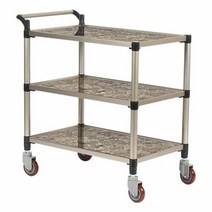 태희산업 프리미엄 마블 조립형A 3단 특대형 서빙카트