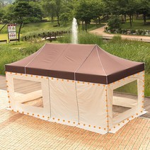 벽면 창문 가림막 캐노피 3X6 바람막이 천막, P창문모기장4벽면 3X6_화이트