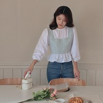 뷔스티에프릴블라우스