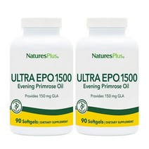 네이처스플러스 울트라 EPO 1500 달맞이꽃 종자유 90정 소프트젤 X 2통세트