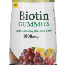 네이쳐스바운티 비오틴 1000mg 그레이프 오렌지 체리 구미 글루텐 프리, 110정, 1개