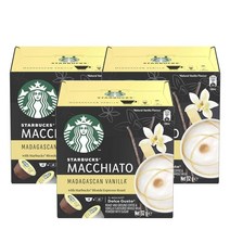 스타벅스 마키아토 마다가스칸 바닐라 블론드 에스프레소 로스트 12캡슐 Starbucks Macchiato Madagascan Vanilla Blonde Espresso Roast, 3팩
