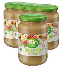 디엠바이오 dmBio apple jam with pear 독일 배를 넣은 사과잼 360g, 5팩
