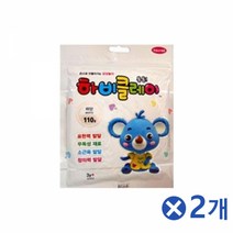 [쇼핑은 동네마트]통통튀는 하비클레이 110g-하양x2개 아이들이좋아하는