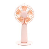 휴대용 미러 선풍기 2000mAh, 핑크