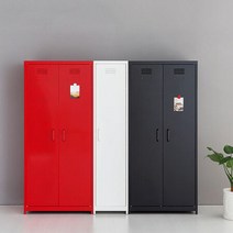 마켓비 MKB 캐비넷 1690 긴세로 1문 2문 수납장 옷장 철제 스틸 장롱 장농, 긴세로 1문 수납장 3801690 레드