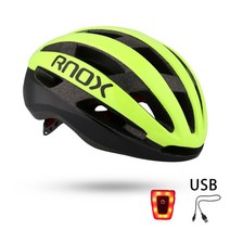 자전거 헬멧 rnox 초경량 남성용 여성용 성인용 레이싱 장비용 가벼운 usb 충전 mtb 도로, 초록