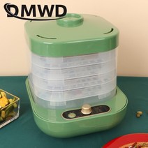 식품 과일건조기 쟁반 말린 과일 야채 허브 고기 건조기 전기 요구르트 메이커 애완 동물, 녹색 5 레이어, 220v