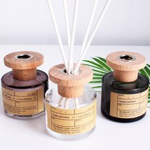 심플 우드 차량용 천연 디퓨저 방향제 답례품 집들이 100ml 거실 실내 인테리어 방향제 답례품 집들이 선물, 투명_교보문고