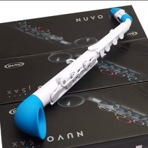 영국 Nuvo 정품 jSAX 입문 취미 초심자 색소폰 방수 플라스틱 색소폰, 흰색+파란색, nuvo 색소폰