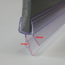 도어씰링스트립 2pcs 방수 샤워 도어 씰링 스트립 워터 스토퍼 Weatherstrip 유리 스크린 씰 4 12mm 갭 실러, [04] 2pcs (50cm), [03] use for 10mm glass