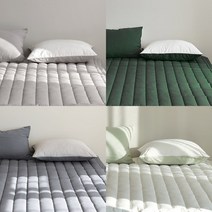 소프트스킨 알러지케어 청정수면 침대패드 러그 Q, 다크그레이