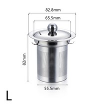 재사용 가능한 스테인레스 스틸 차 여과기 파인 메쉬 인퓨저 바구니 느슨한 차 잎 커피 인퓨저 허브 필터 머그 찻주전자, l