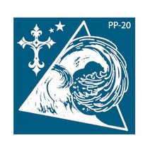 재사용가능 헤나타투 셀프헤나도안, 1개, PP-20