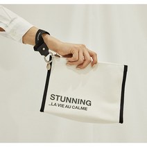 라비오캄 꼬숑파우치 COCHON POUCH WHITE[M] (이니셜 파우치 데일리 파우치 메이크업 파우치 여행용 파우치 )
