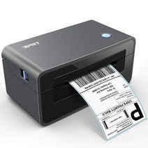 IDPRT 열 라벨 프린터 배송 중소기업용 4x6 메이커 윈도우 맥 크롬 OS 지원 Shopify Ebay UPS USPS Amazon Esty와 호환, USB, Black, Black