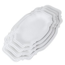 엘림 도트 타원접시 (4size) 양식 플레이트 오발, 타원접시 3호