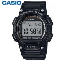 [CASIO 카시오] 무상AS 남성남자용 우레탄 밴드 스포츠 군인 전자시계 W-736H-1A