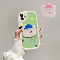 아크릴톡 스마트톡 거치대 핸드폰거치대 핸드폰 휴대폰 폰 사은품 판촉 대량구매 이지그립 에폭시 귀여운, 밀크