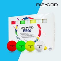 넥센 빅야드 RB90 2피스 초고반발 크리스탈 골프공 골프볼, 선택02)빅야드 RB 화이트 12구