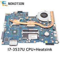 노트북메인보드 NOKOTION DELL 17R-5721 3721 5721 노트북 마더 보드 I7-3537U CPU HD 8700M 히트 싱크 VAW11 LA-9102P CN-0V, [02] i5-3337U i5-3317U