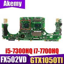 FX502VD GTX1050TI GPU i5-7300HQ i7-7700HQ CPU 8GB RAM 노트북 ASUS FX502V FX502VD FX502VE FX502VM 메인, GTX1050Ti-2G i7-7700