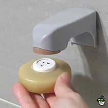 살림도우미 화장실 욕실 비누 홀더 아기 유아 손 세척, 색상, 그레이