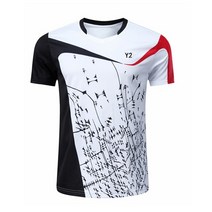 배드민턴가방 남성 여성 반팔 배드민턴 셔츠 스포츠 슬림 피트니스 테니스 티셔츠 탁구 유니폼 체육관 러닝 탑스, [01] Men, [05] XXXL