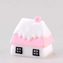 미스토토 테라리움 만들기 재료 칼라지붕하우스 16종, P718_핑크지붕-눈-대