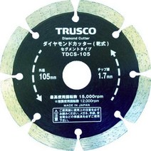 TRUSCO(토라스코)다이아몬드 커터 125X2TX7WX22H세그먼트 TDCS-125