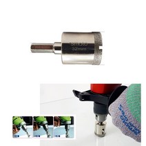 Smato 유리코아비트 세라믹코어드릴 12mm SM-CDL12(규격 확인후 선택) 샹크6.35mm 유리코어 타일 세라믹코아 코아비트 도자기 유리천공기 타일천공 다이아몬드비트, SM-CDL 16