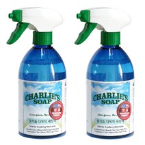 미국 찰리솝 친환경 유아 다목적세정제 500ml / 무독성 장난감세정제, 찰리솝 다목적세정제500ml 2개