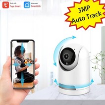 팔로우캠 모션 트래킹 스마트 오토 회전 tuya wifi ip 카메라 3mp hd tuya 실내 ptz 카메라 ai 인간 감지 1080p 보안 cctv 카메라 무선 자동 14, 카메라 64g, au 플러그
