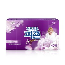 피죤 리치퍼퓸 건조기용 시트형 섬유유연제 본품 미스틱레인 40p, 11개, 40매