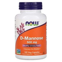 NOW D-Mannose 나우 디-만노스 500mg 120식물성캡슐