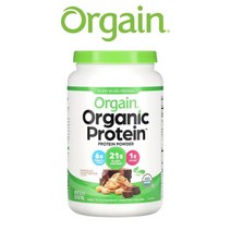 올게인 오가닉 프로틴 Orgain 비건 식물성 단백질 파우더 초코 땅콩 버터 맛 920g, 1개