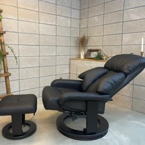 1인용 리클라이너 소프트 안마기능 완성품, 블랙