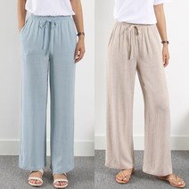 핏예쁜 팬츠 간절기 가을 와이드핏 빅사이즈팬츠 S~3XL 이지밴딩팬츠