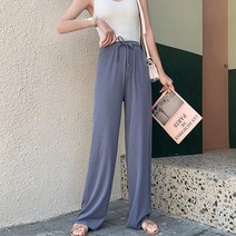 또온나 루즈핏 와이드 밴딩팬츠 데일리 캐주얼룩 부드럽고 시원한 통바지