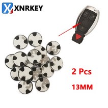 폴딩키 자동차 키 폴딩 차량 xnrkey 교체 원격 로고 스티커 메르세데스 벤츠 원격 엠블럼 휘장 스티커 벤츠 로고, 2개