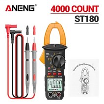 후크메타 aneng st180 professional digital ammeter pliers 4000counts multimeter 전류계 전압 테스터 car amp hz, 금