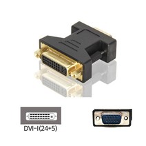 일음쇼핑^*nVGA(RGB D-SUB) TO DVI-I(24+5) 케이블 변환 젠더 DVI VGA PC연결 모니터선 PC 모니터일음medi*^, ab*^선택없는