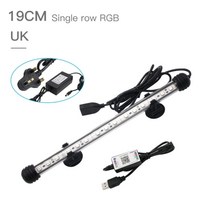 Zhongji 19cm-59cm 수족관 led 조명 블루투스 앱 원격 제어 rgb 수족관 식물에 대한 방수 물고기 탱크 조명 램프, 협력사, 19CM 영국 플러그